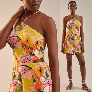 Hutch Mixed Fruit Halter Romper